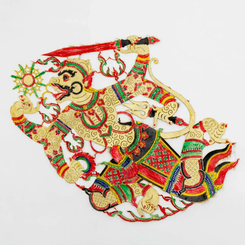 Marioneta personaje Thosakan del teatro Nang Talung. Tailandia. Donación D. Raimundo García [MMS652 (4-4)].